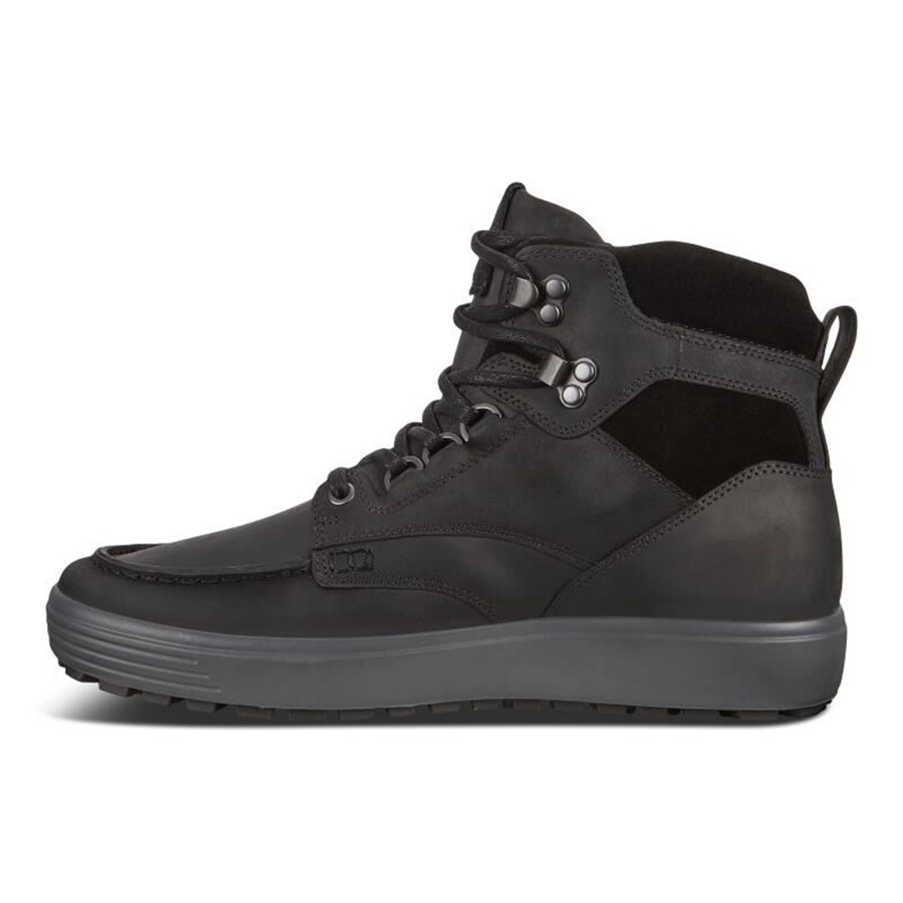 Mens Ankle Boots - ECCO Soft 7 Tred - Black - 9086WQBJR